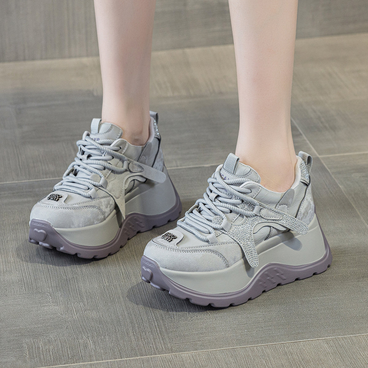 Women's Fashion Platform Height Increasing German Training Daddy Women's Sports Shoes