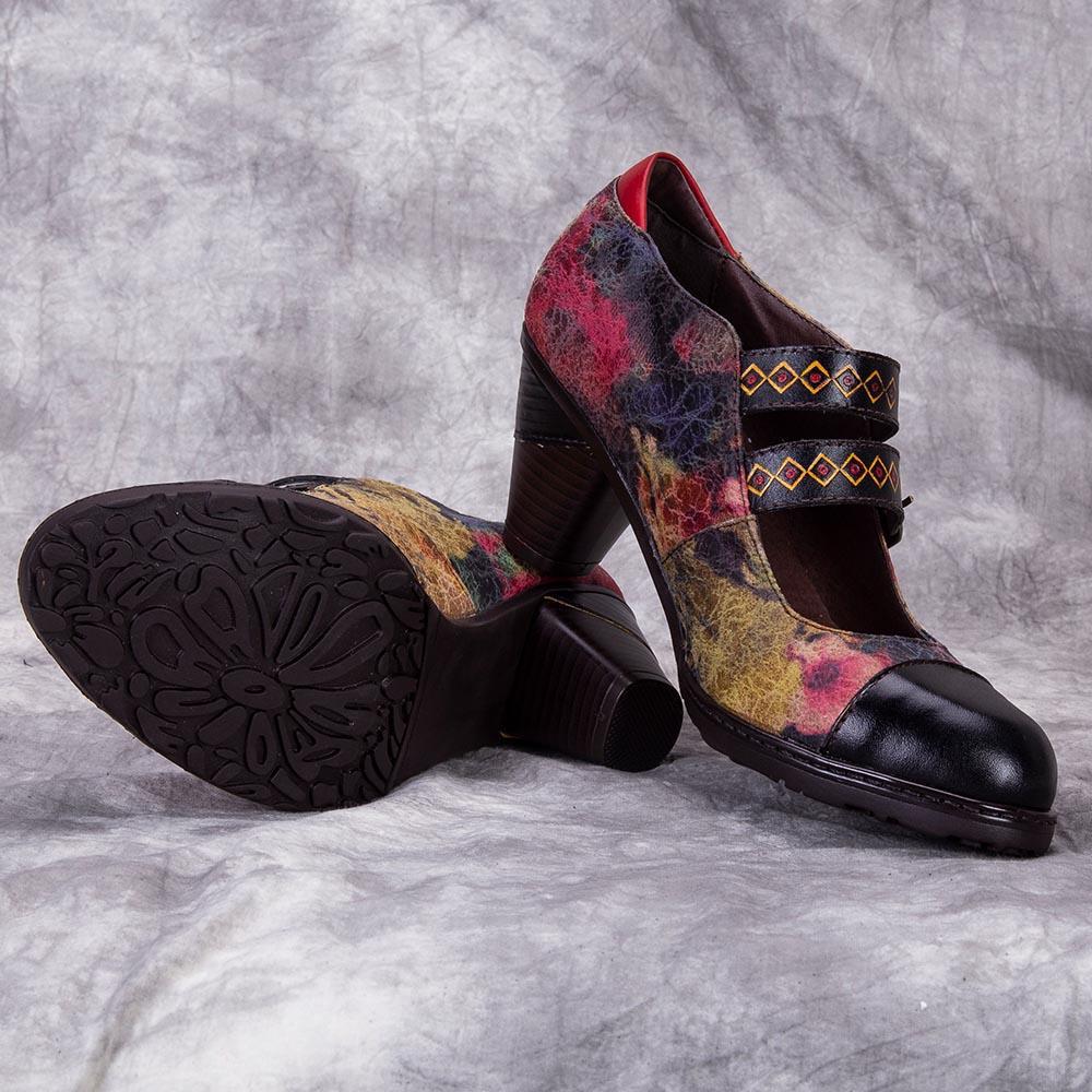 Women's Style Pumps Vintage Versatile First Layer Women's Shoes