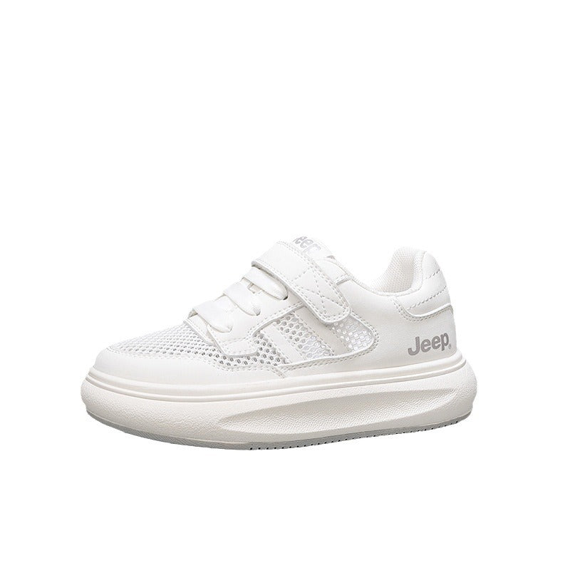 Children's White Summer Boys Pe Class Mesh Kid's Sneakers