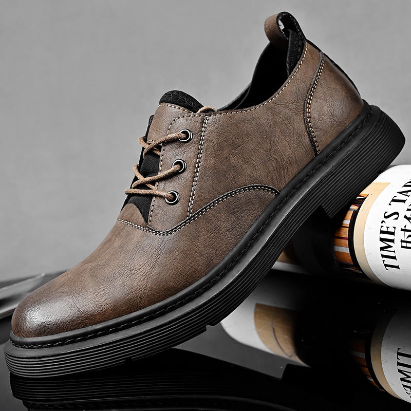 Men's Thick Bottom Fashion Plus Size British Casual Shoes