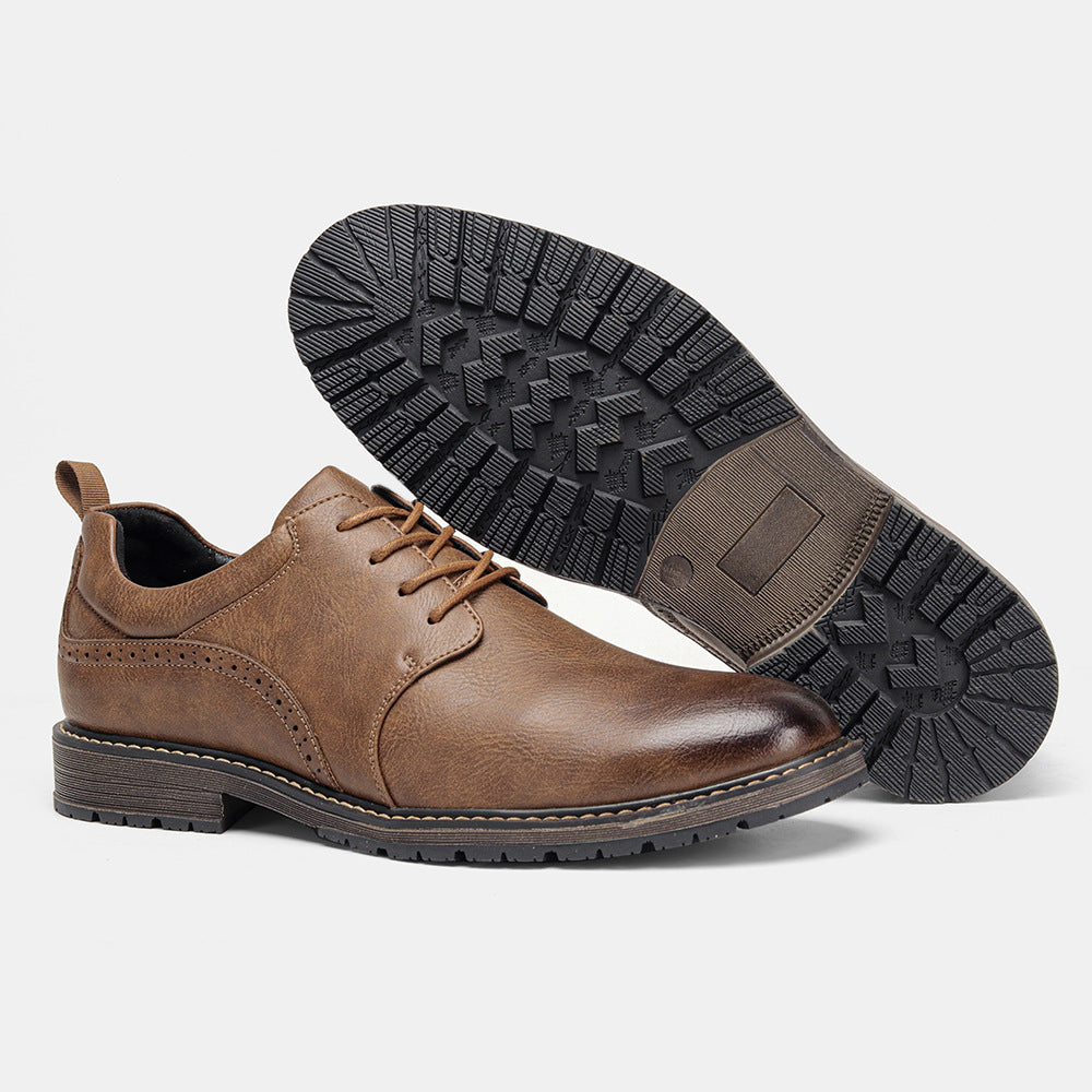 Pretty Men's Graceful Pumps Size Comfort Leather Shoes