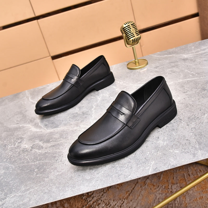 Men's Entry Lux Genuine Cattlehide Surface Soft Leather Shoes