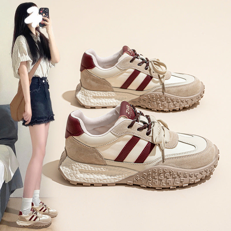 Women's German Training Retro Autumn Color Matching Sneakers