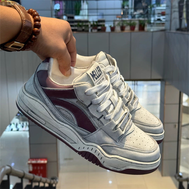 Autumn Retro Distressed Lightweight Breathable Fashion Sneakers