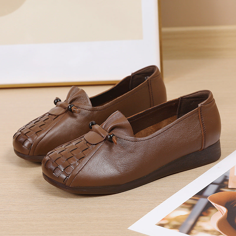 Women's Genuine Soft Bottom Slip-on Surface Lightweight Women's Casual Shoes