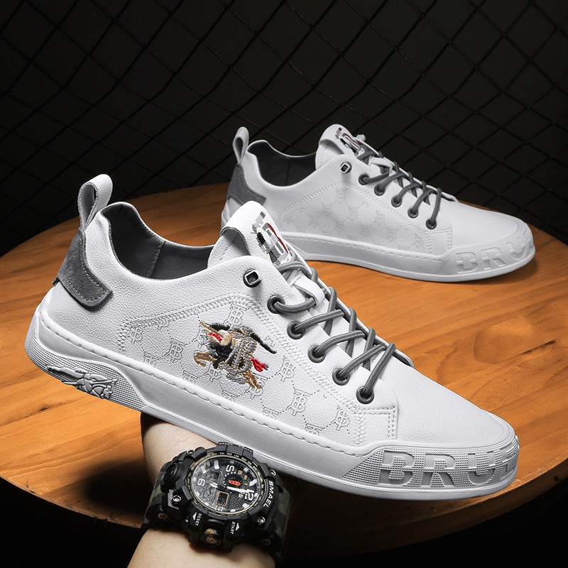Men's Slip-on White Summer Trendy Breathable Personality Casual Shoes
