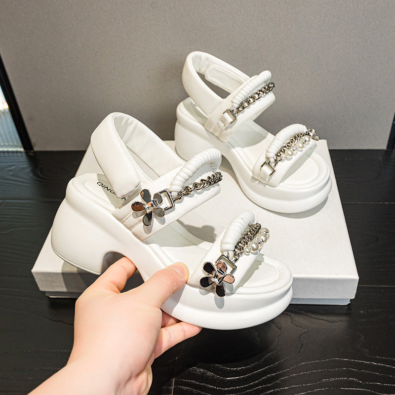 Women's Thick-soled Summer Small Explosion Board Thick Height Sandals