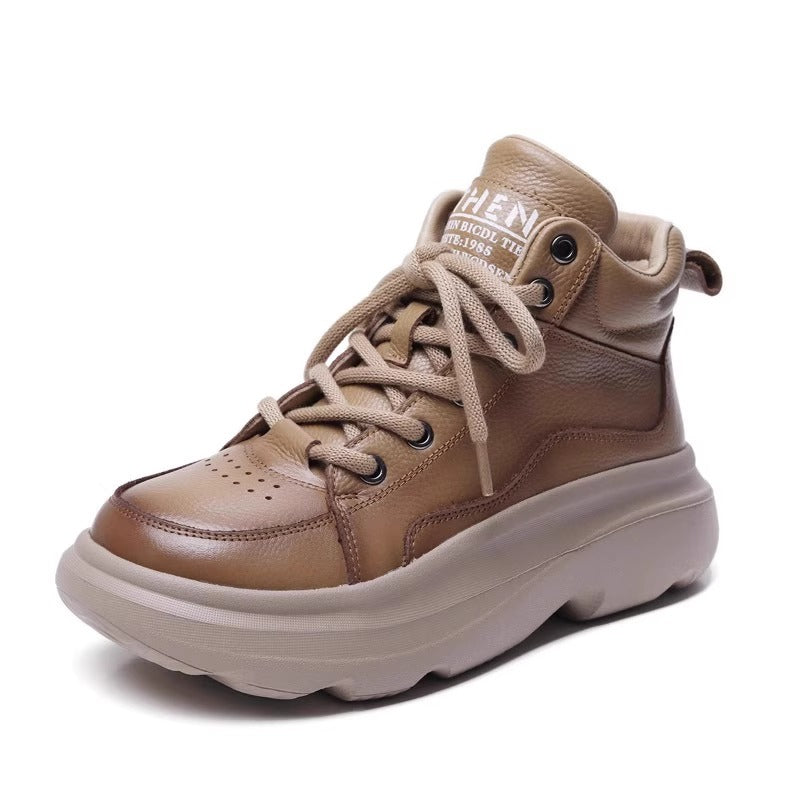 Women's Genuine Retro Fleece-lined Warm Thick Bottom Sneakers