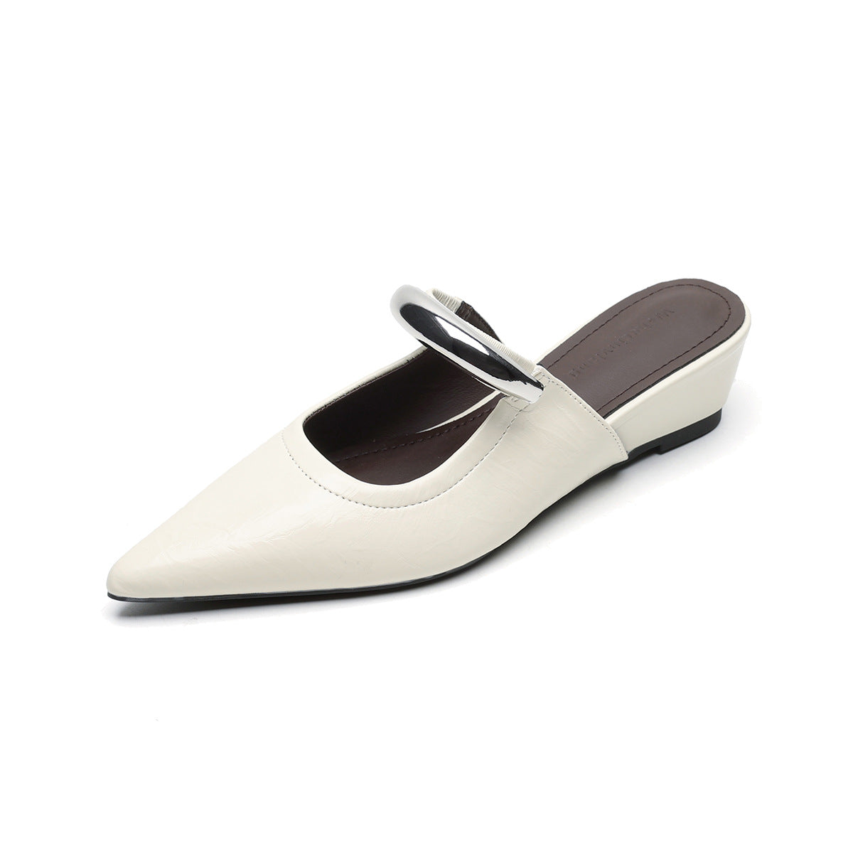 Women's French High-rise Closed Toe Half Summer Slippers