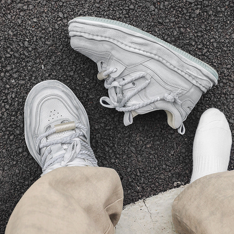 Women's & Men's National Fashion Niche Distressed Invisible Dirty Casual Shoes