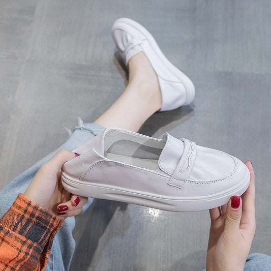 Women's Two-way Wear Slip-on Flat Large Size Casual Shoes