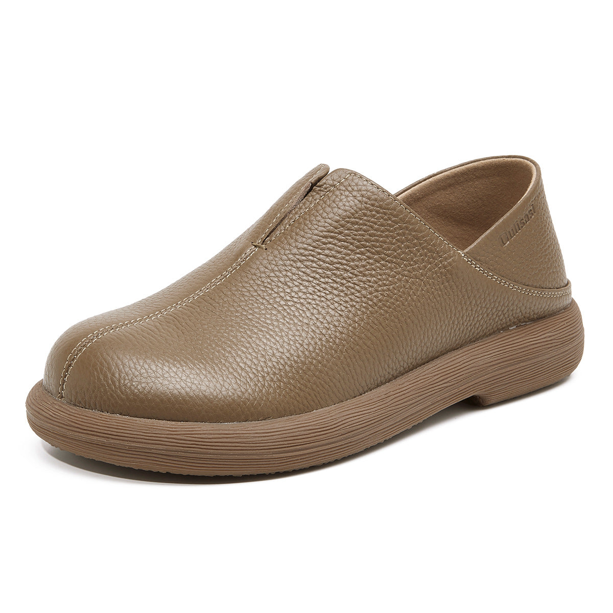 Women's British Style Retro Deep Mouth Slip-on Casual Shoes
