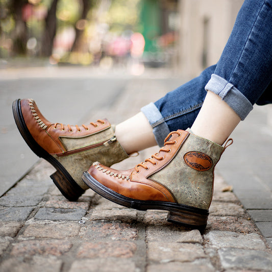 Women's Beautiful Classic Thick Stitching Martin Women's Shoes