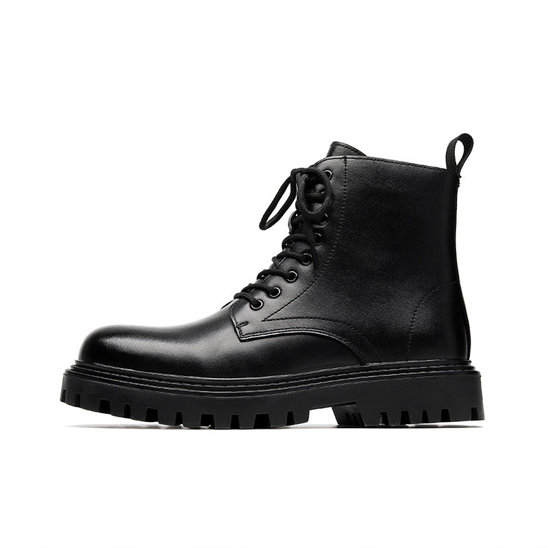 Martin Male British High Top Length Zipper Boots