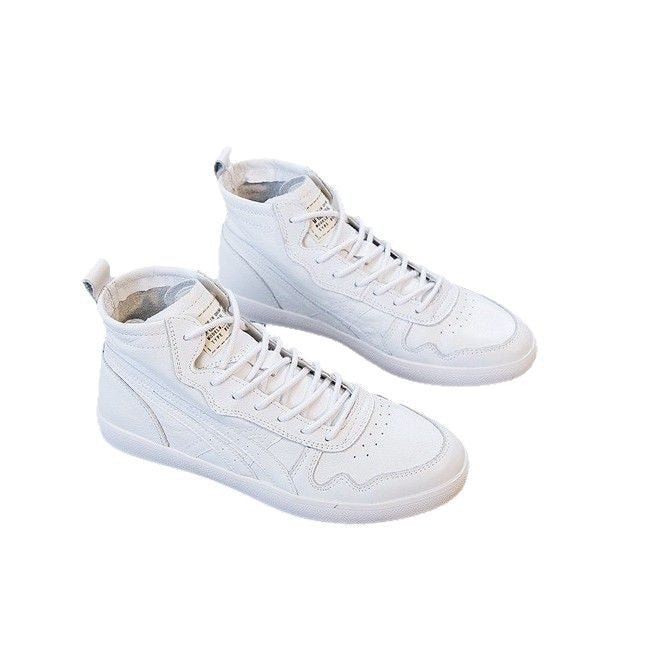 Women's & Men's Spring Breathable Round Toe Pumps Flat Cowhide Sneakers