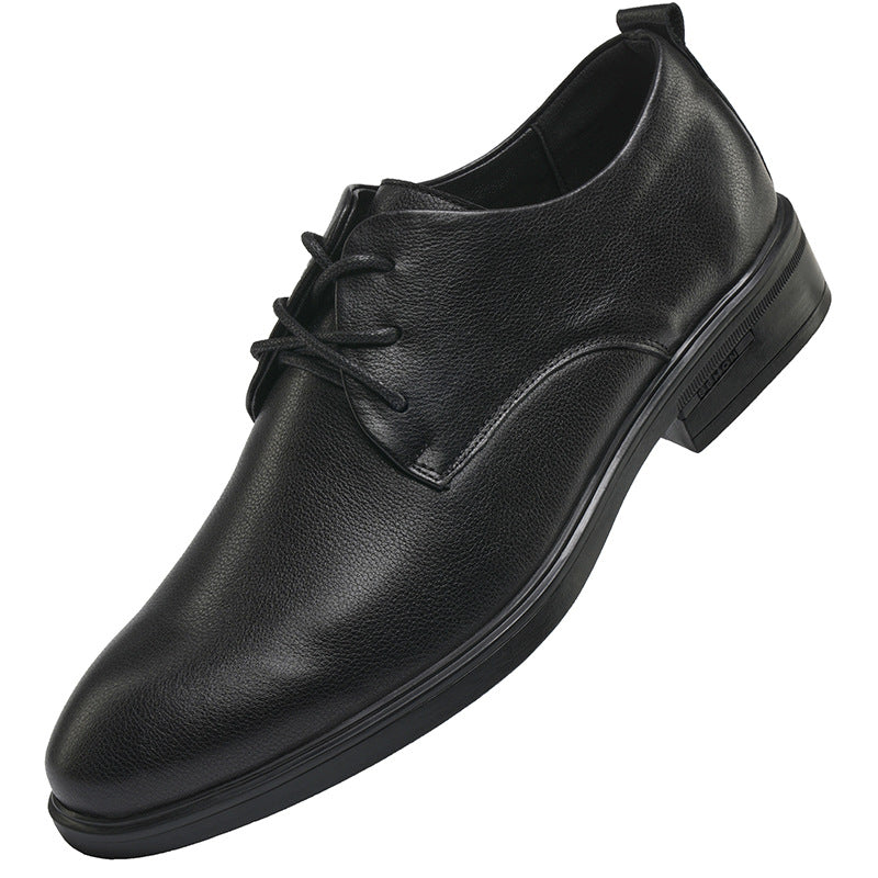 Men's Business Formal Wear First Layer Cowhide Leather Shoes