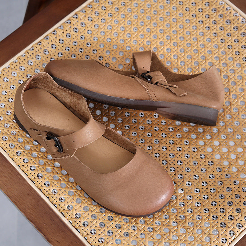 Women's Handmade Mori Style Vintage Soft Bottom First Casual Shoes