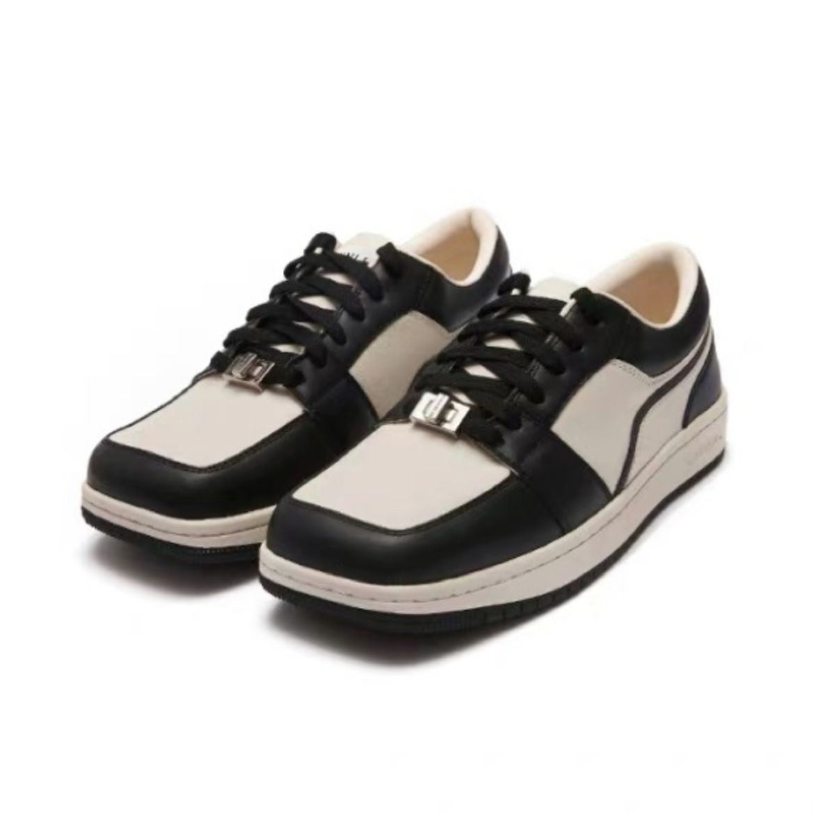 Women's & Men's Square Toe Contrast Color Version Flat Casual Shoes