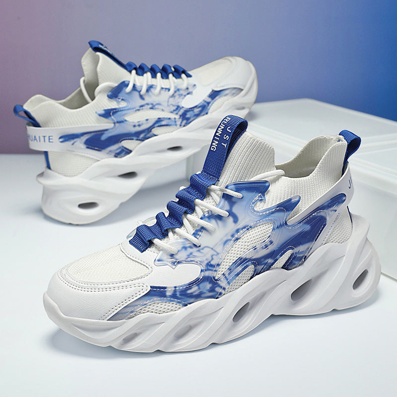 Men's Mesh Surface Clunky Sports Extra Large Sneakers