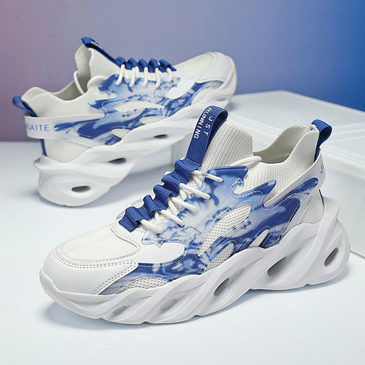 Men's Mesh Surface Clunky Sports Extra Large Sneakers