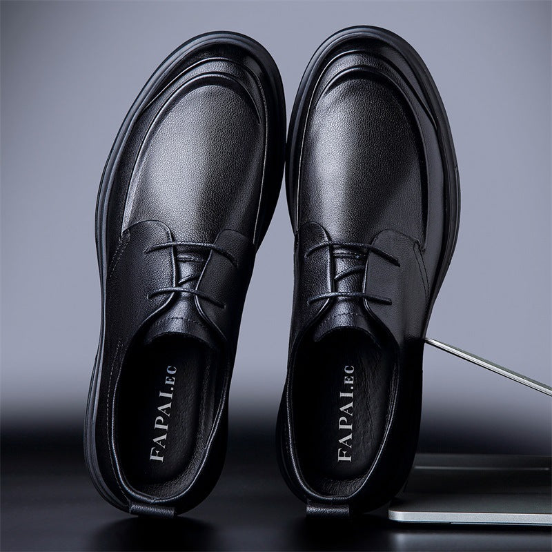 Men's Plus Size Formal High-grade Black Derby Men's Business Leather Shoes