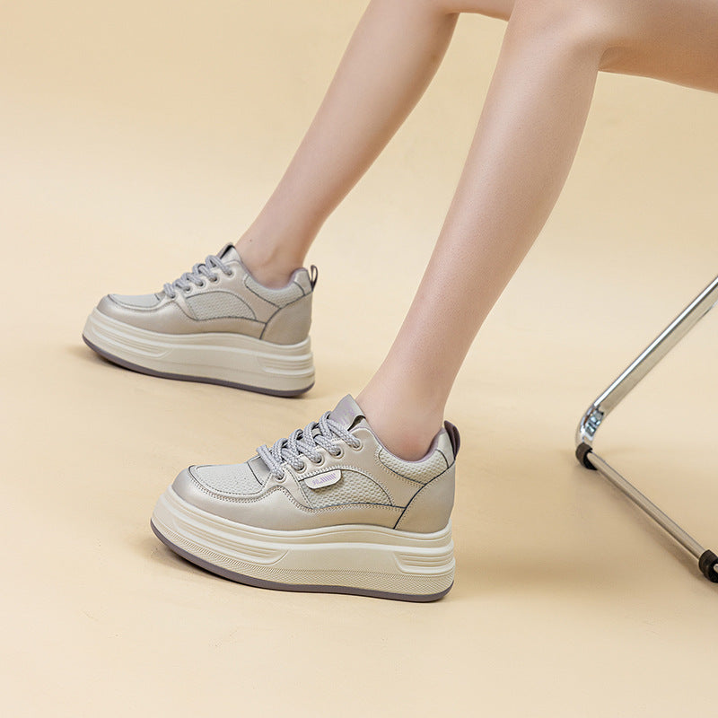 Women's Height Increasing Insole Short Korean Spring Women's Casual Shoes
