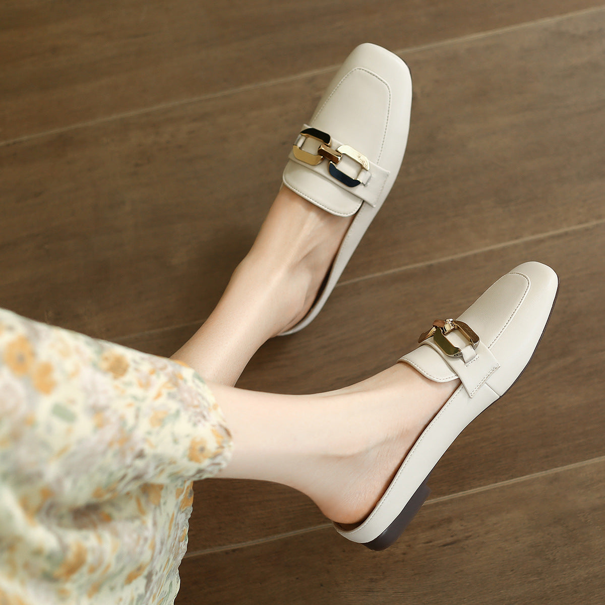 Women's Summer British Style Lazy Pump Half Fashion Sandals
