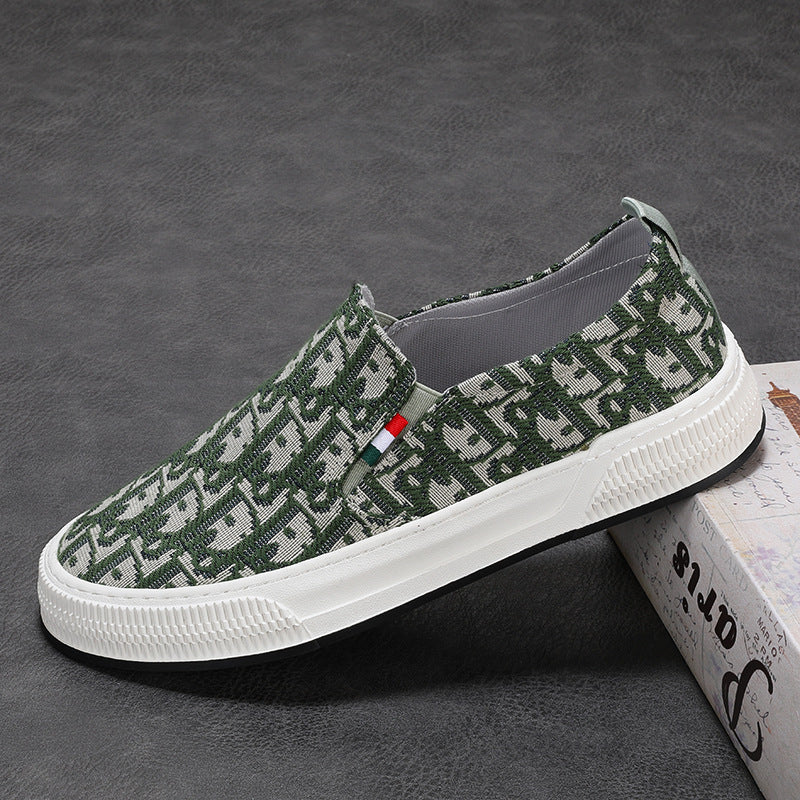 Men's Soft Bottom Breathable Cloth Bear Versatile Canvas Shoes