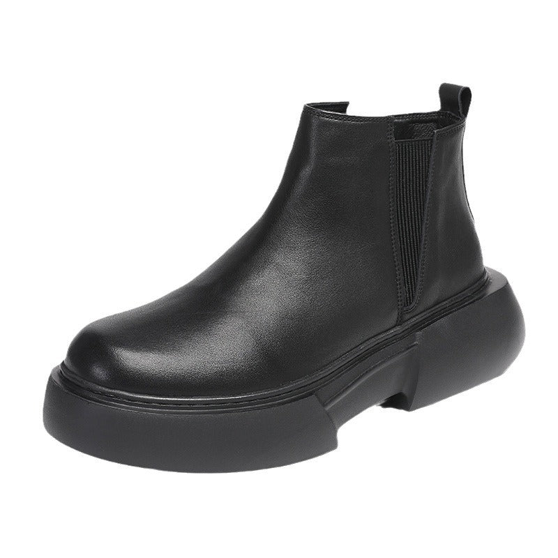 Men's Versatile Trendy Slip-on Chelsea Platform Boots