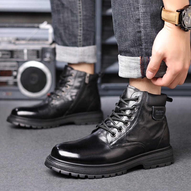 Men's Martin Winter Warm Wool Cotton Korean Men's Shoes
