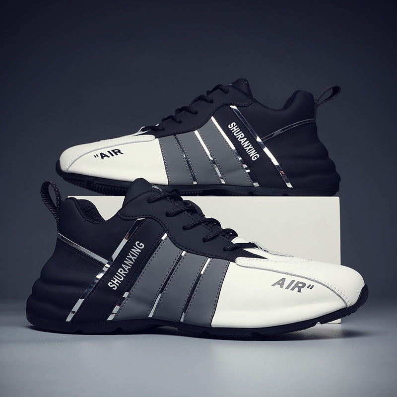 Men's Summer Dad Height Increasing Comfortable Cowhide Soft Men's Casual Shoes