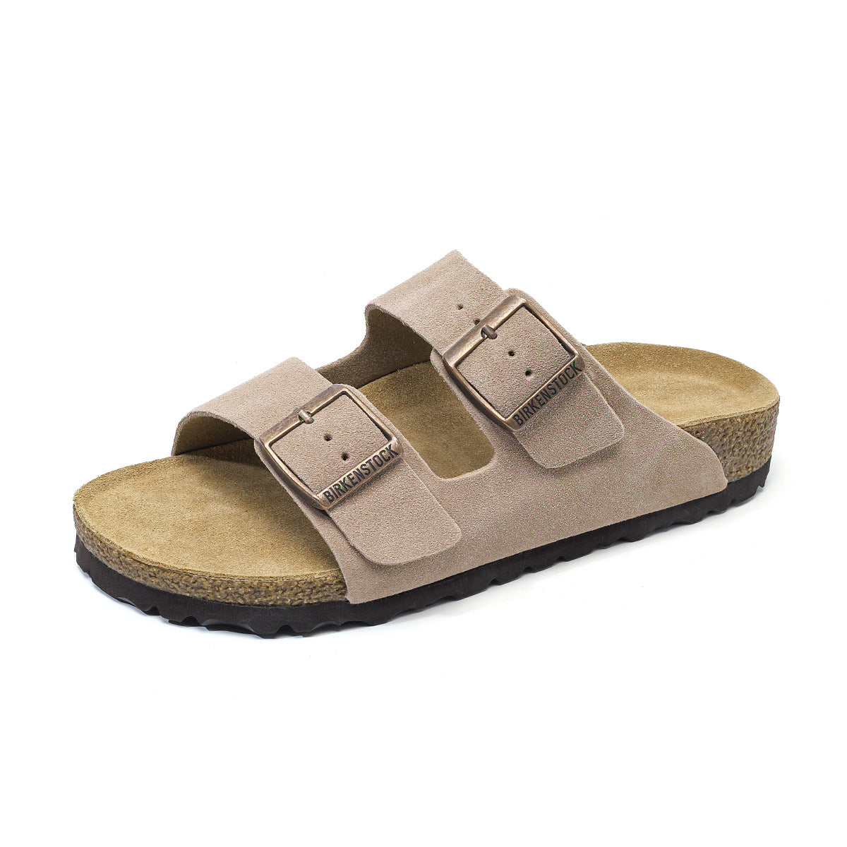 Women's & Men's Pure Original Cork Double-breasted Outerwear Two-word Sandals