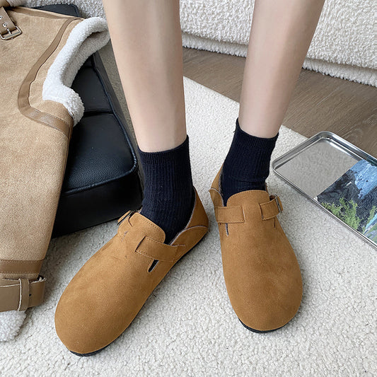 Women's Retro Easy Matching Flat Bottom Slip-on Casual Shoes
