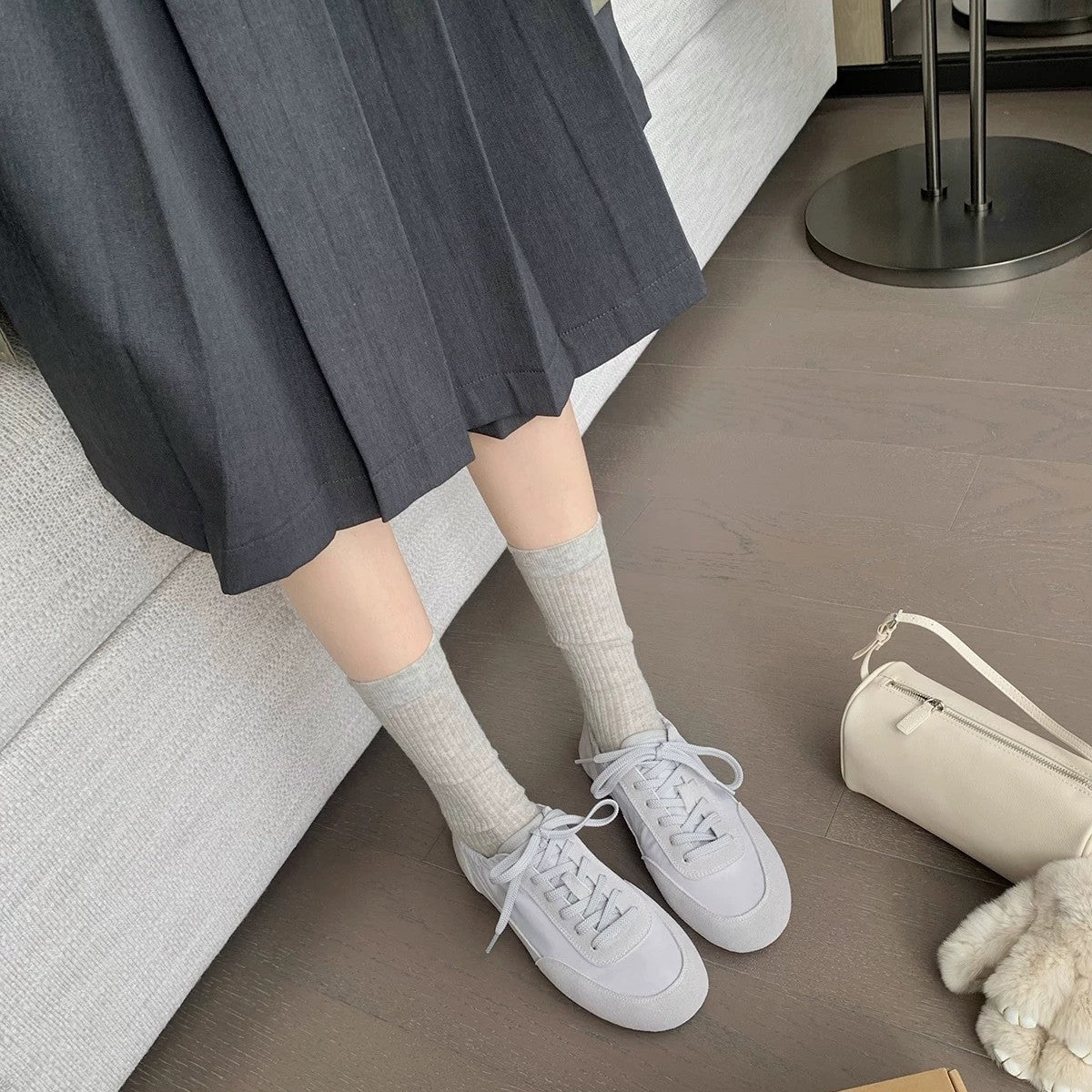 Women's Training Round Toe Lace Up Soft Bottom Women's Sports Shoes
