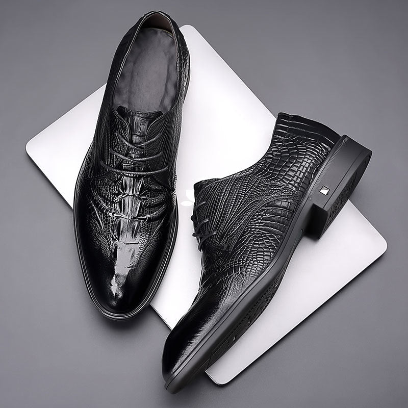 Men's First Layer Cowhide Daily Business Formal Genuine Leather Shoes