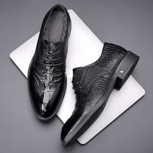 Men's First Layer Cowhide Daily Business Formal Genuine Leather Shoes