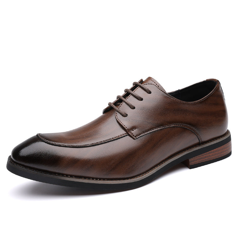 Men's Patchwork Large Size Formal Wear British Leather Shoes
