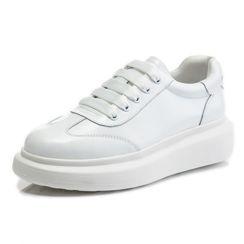 Women's & Men's Layer Cowhide Easy Wear Spring Sports Casual Shoes