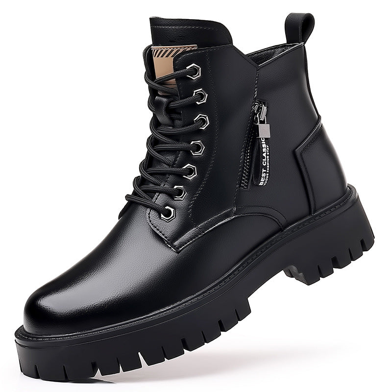 Men's Fashion Cowhide Martin High Top British Boots
