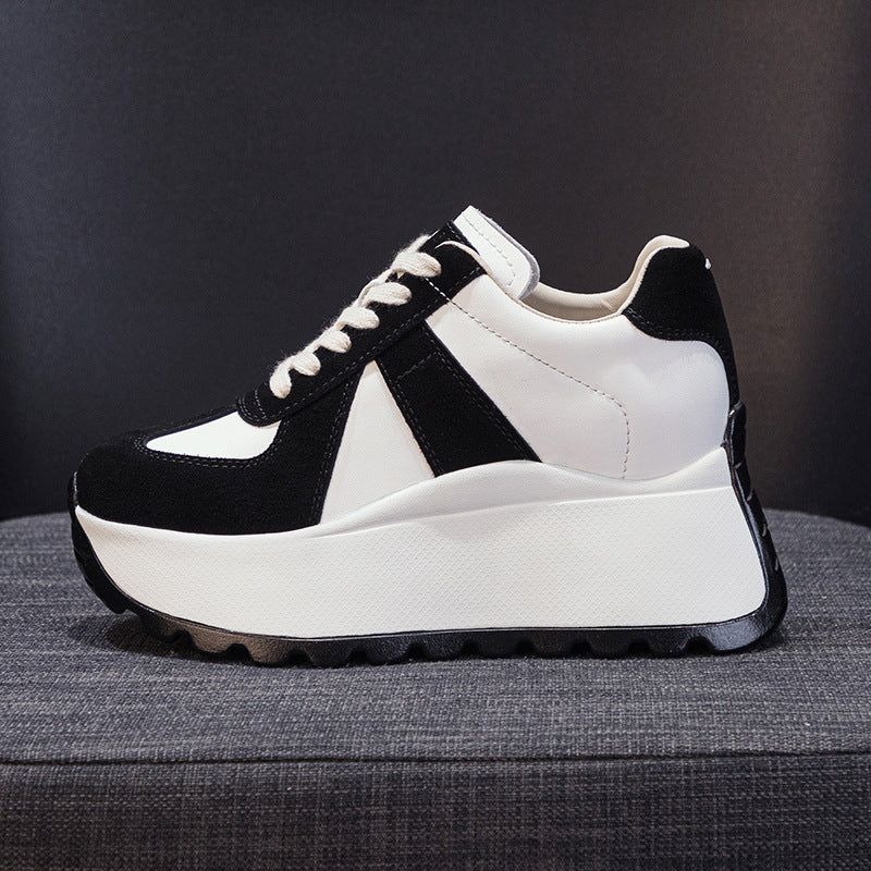 Women's Autumn Platform Height Increasing Insole Korean Women's Shoes
