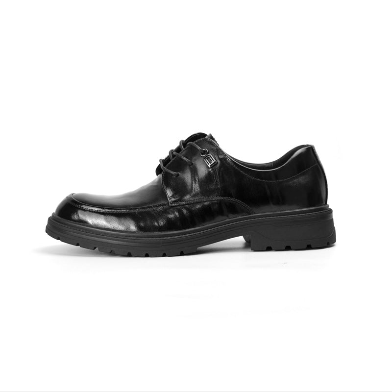 Men's Summer First Layer Cowhide Business Formal Leather Shoes