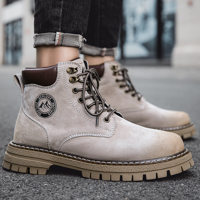 Men's Harbin Travel Couple Martin Soft Real Boots