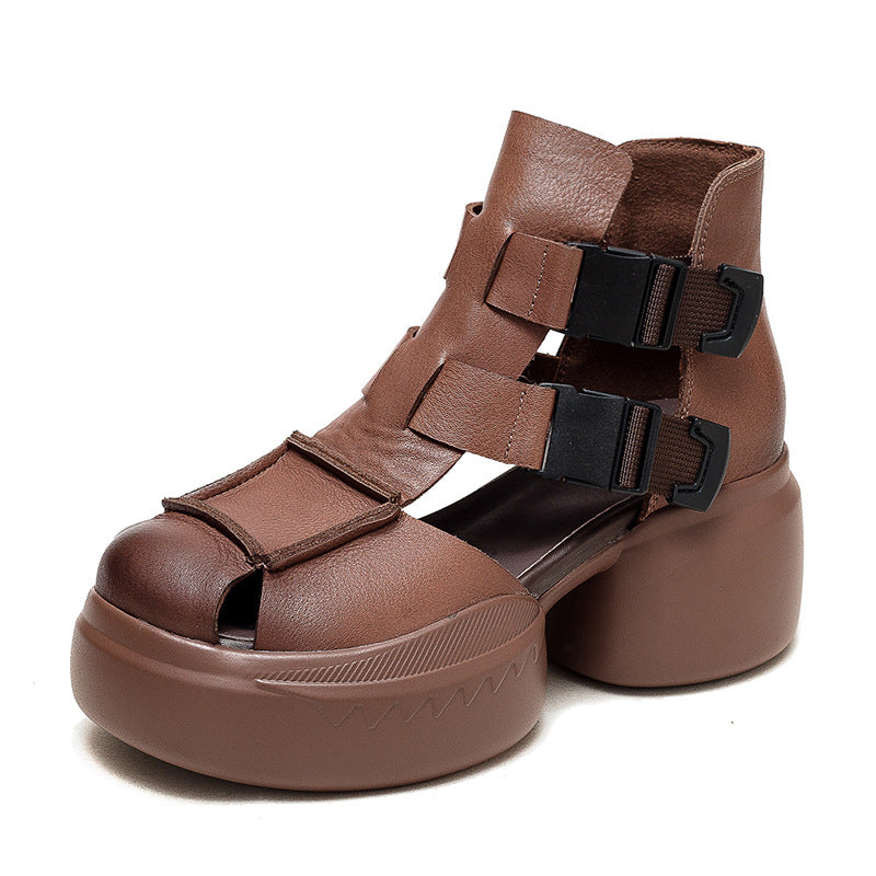 Women's & Men's Hole Comfortable Breathable Platform Round Toe Sandals