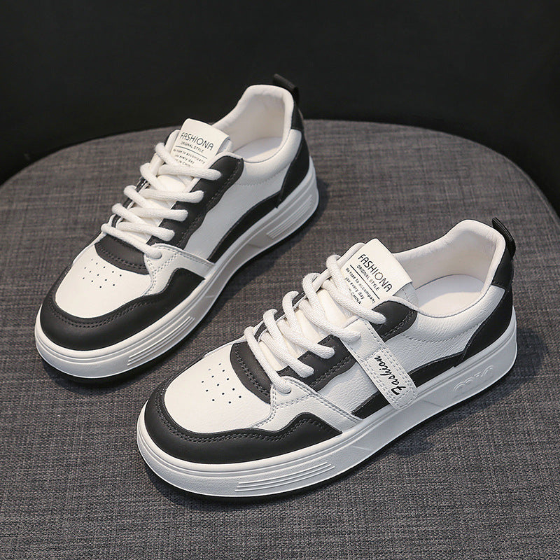 Women's White Spring Sports Leisure Flange In Sneakers