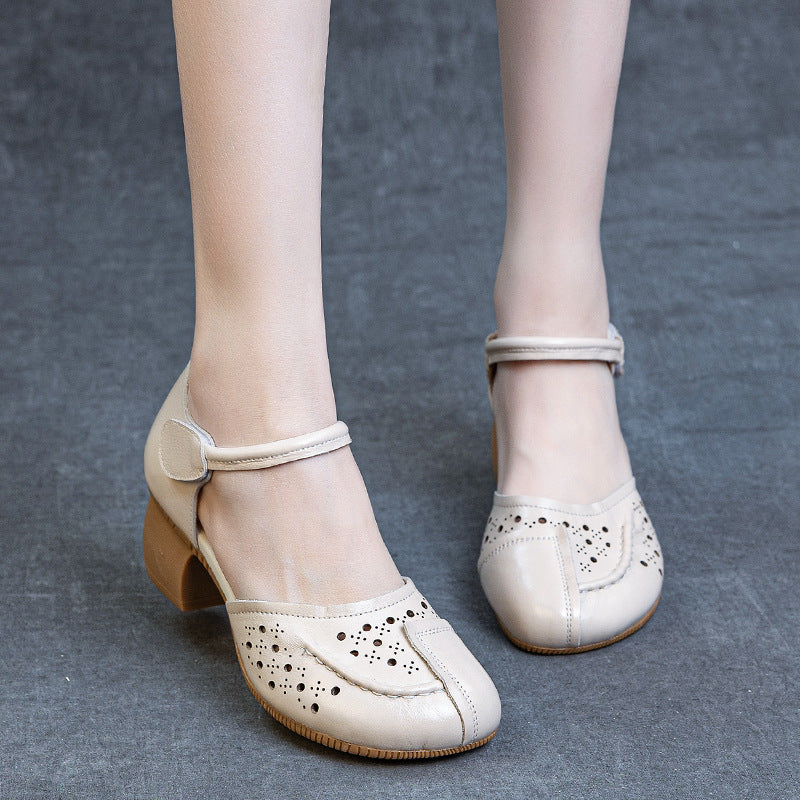 Women's Summer Hollowed Hollow Comfort Breathable Pump Heels