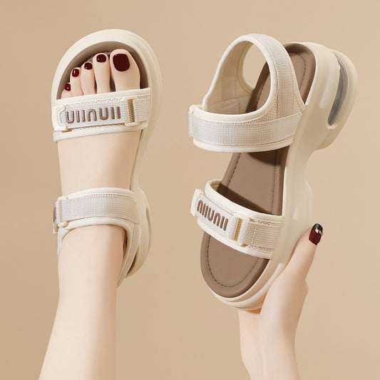 Women's Summer Breathable Lightweight Platform Velcro Sports Sandals