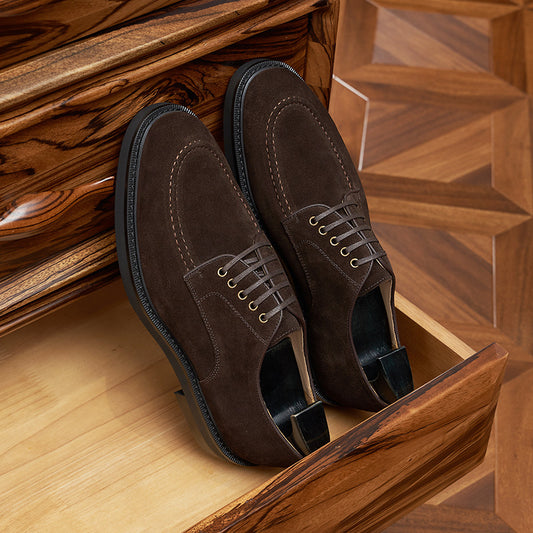 Men's Autumn Suede Business British Formal Wear Leather Shoes