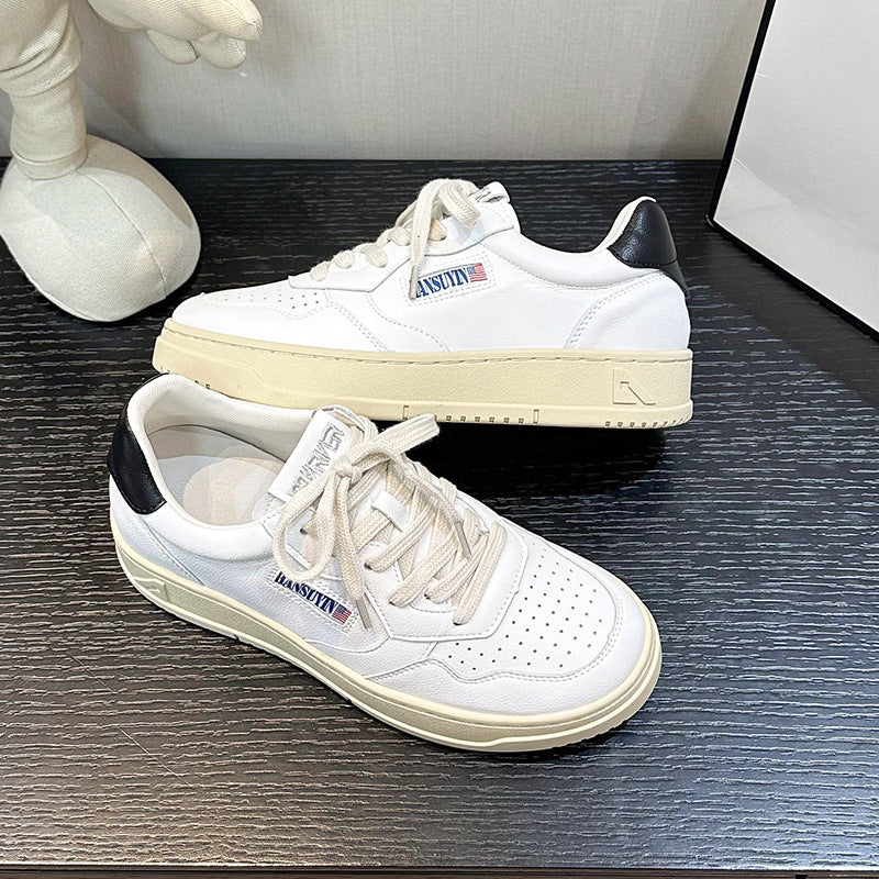 Women's Spring Korean Style Show Feet Little Retro Inner Casual Shoes