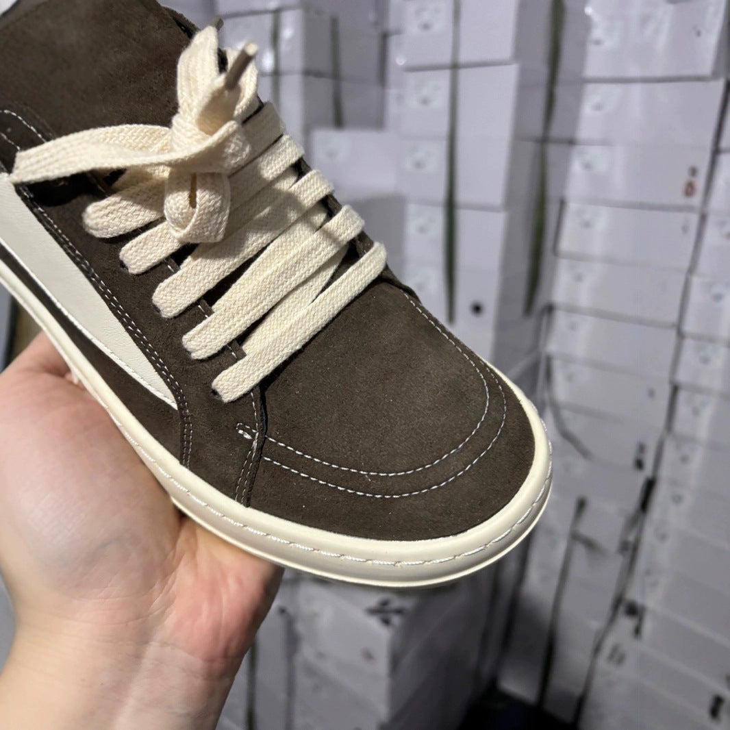 Men's American High Street Fashion Black Niche Men's Board Shoes