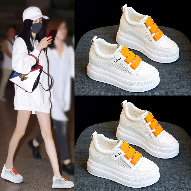 Women's Mesh Breathable White For Versatile Single-layer Sports Casual Shoes